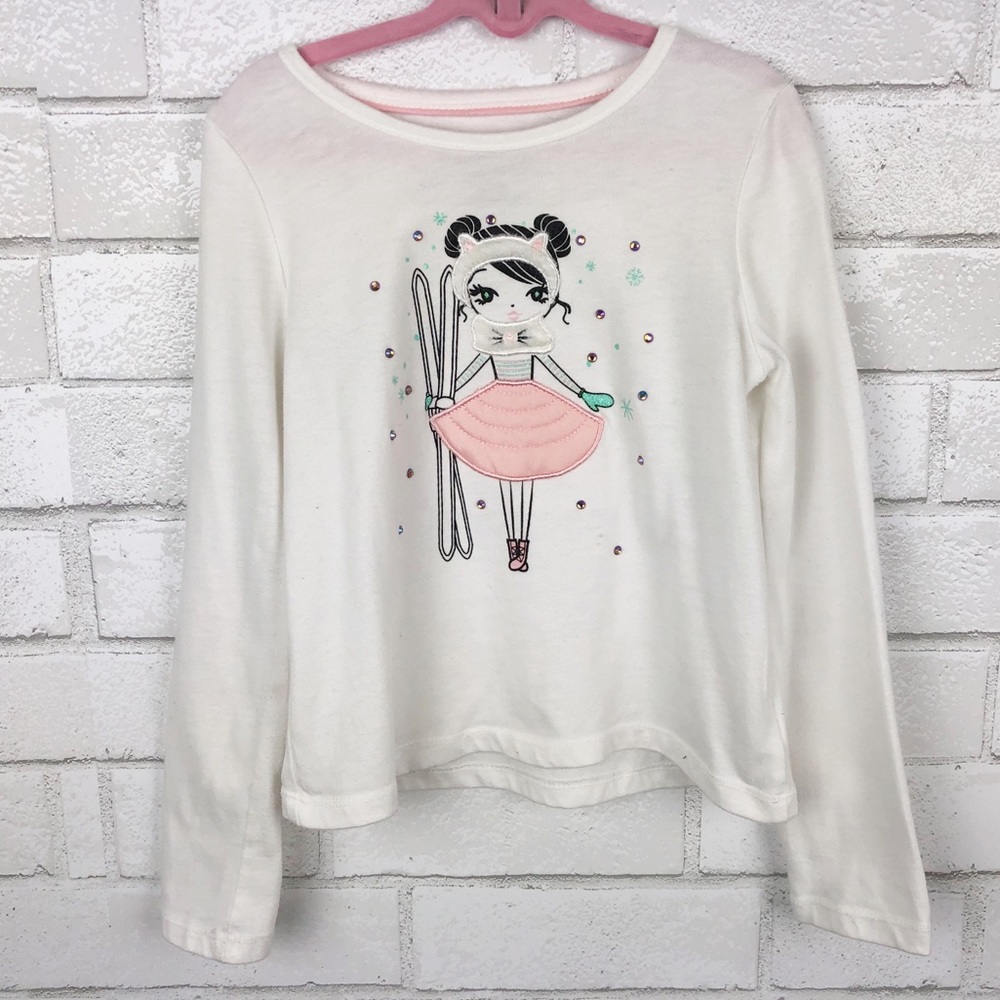 Cynthia Rowley Girls’ Graphic Long Sleeve Shirt.